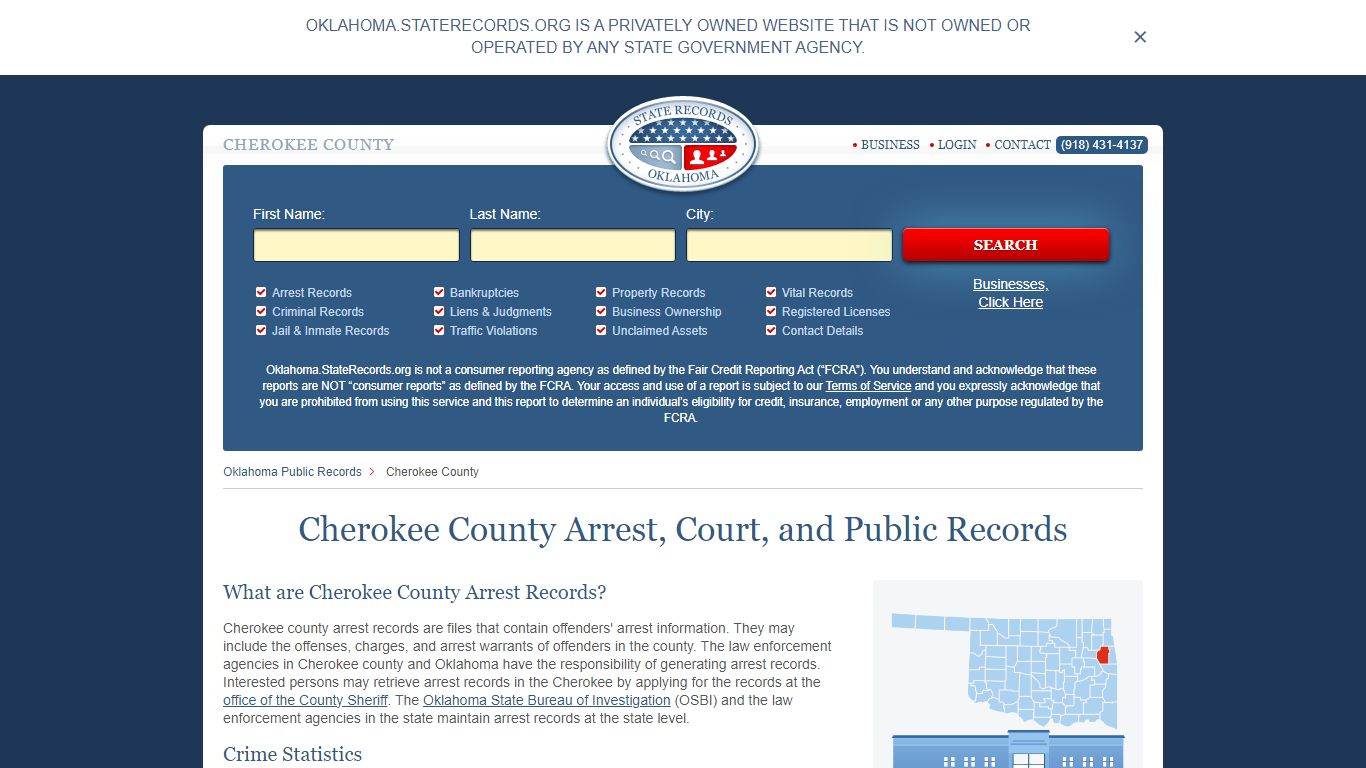 Cherokee County Arrest, Court, and Public Records